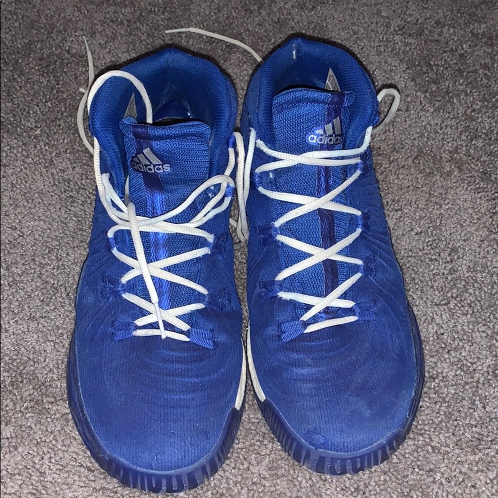 Blue adidas basketball shoes - Picture 2 of 5